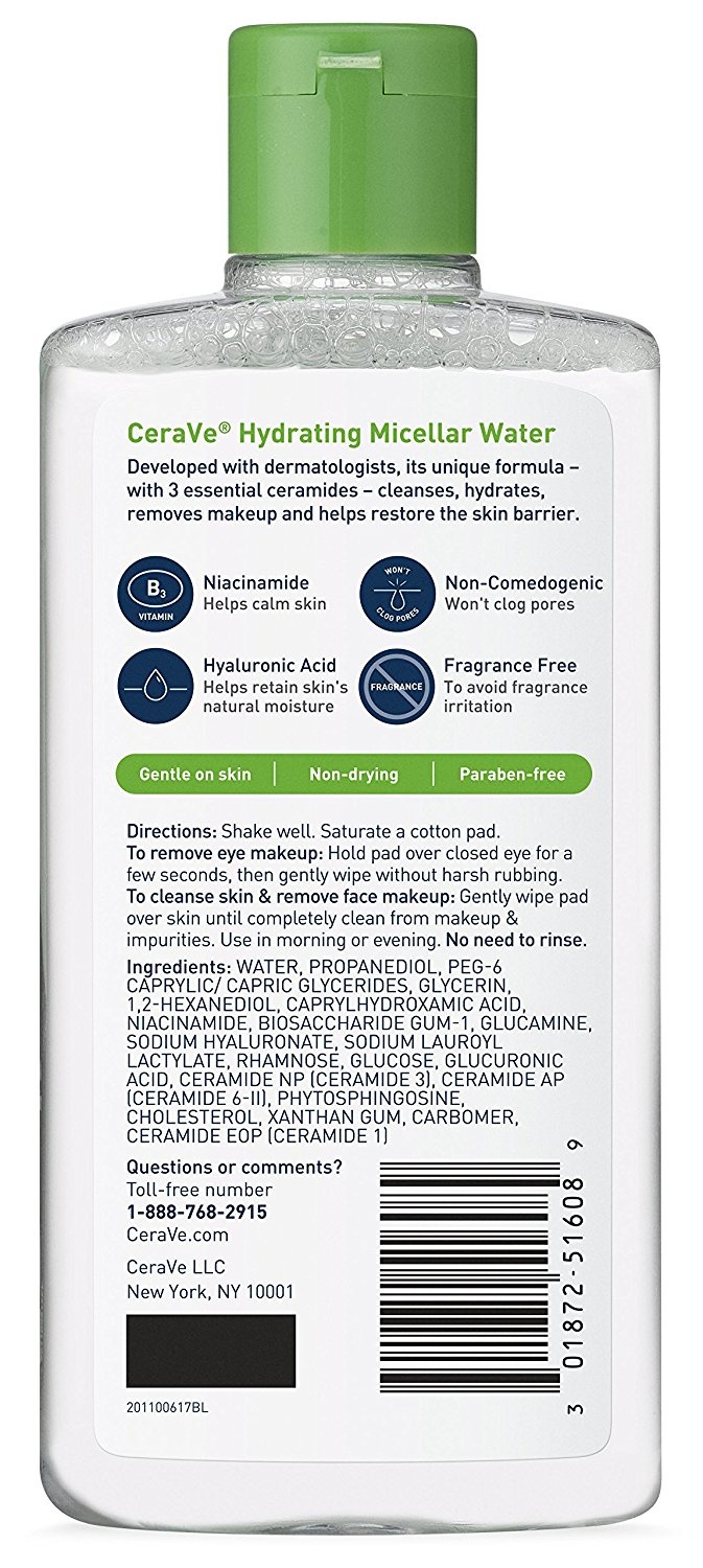 micellar cleansing water cerave