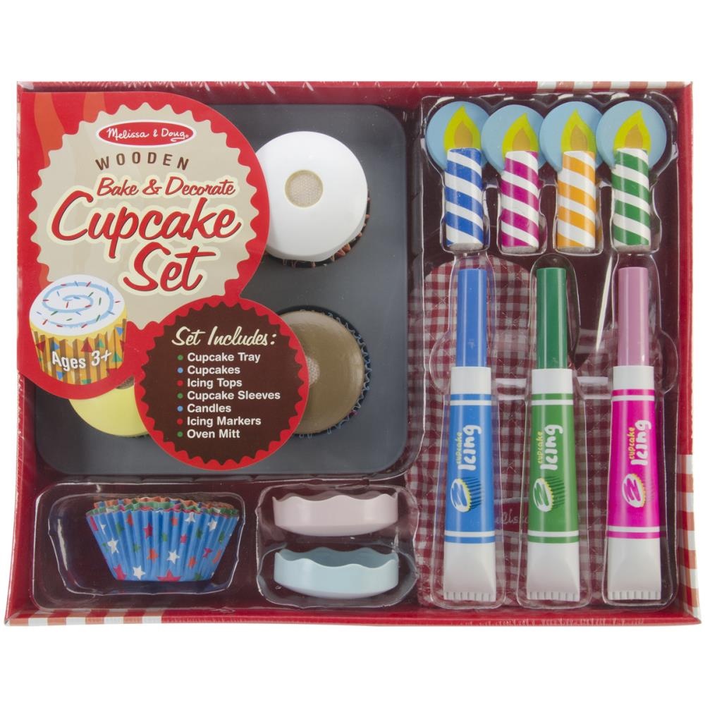 melissa & doug bake & decorate cupcake set
