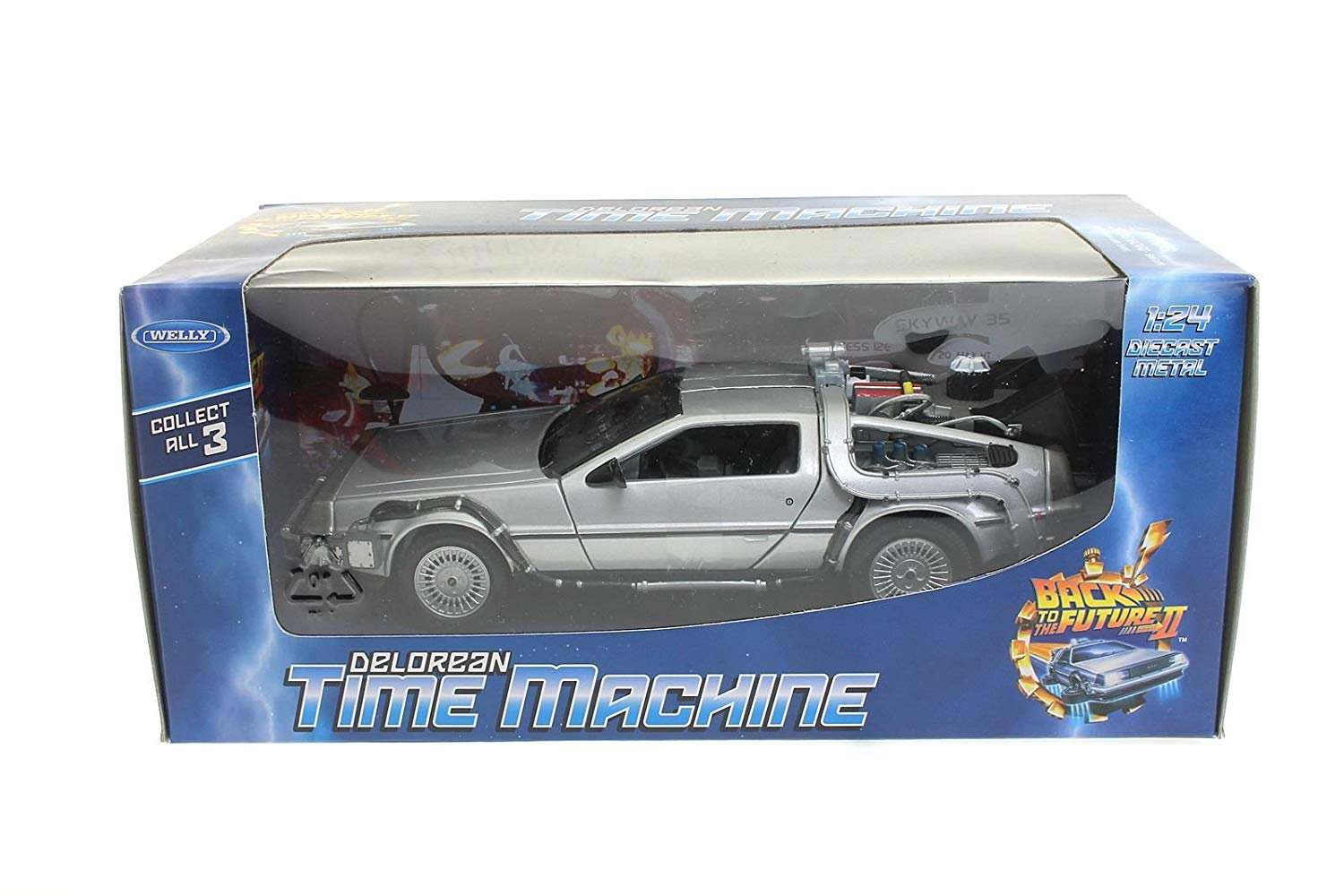 Welly Back to the Future Part II DeLorean Time Machine 1:24 Scale