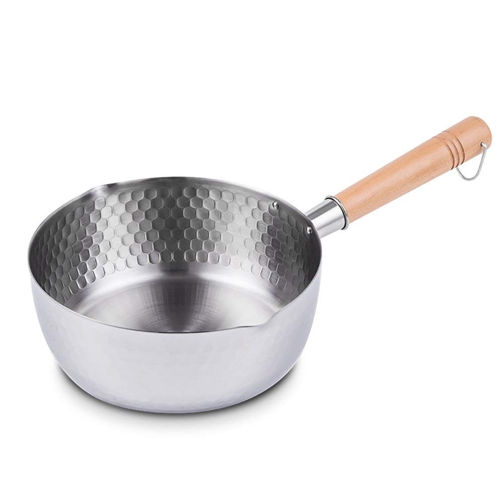 DOITOOL Stainless Steel Yukihira Pan Traditional Japanese Saucepan with
