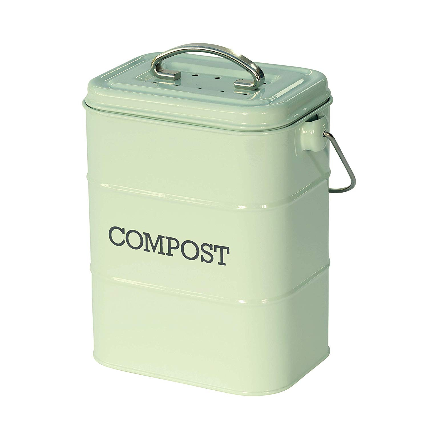 Nostalgia Vintage Blue Compost Caddy/Bin & 50x 6L Compostable Bags Nostalgia Vintage Blue Compost Caddy/Bin & 50x 6L Compostable Bags