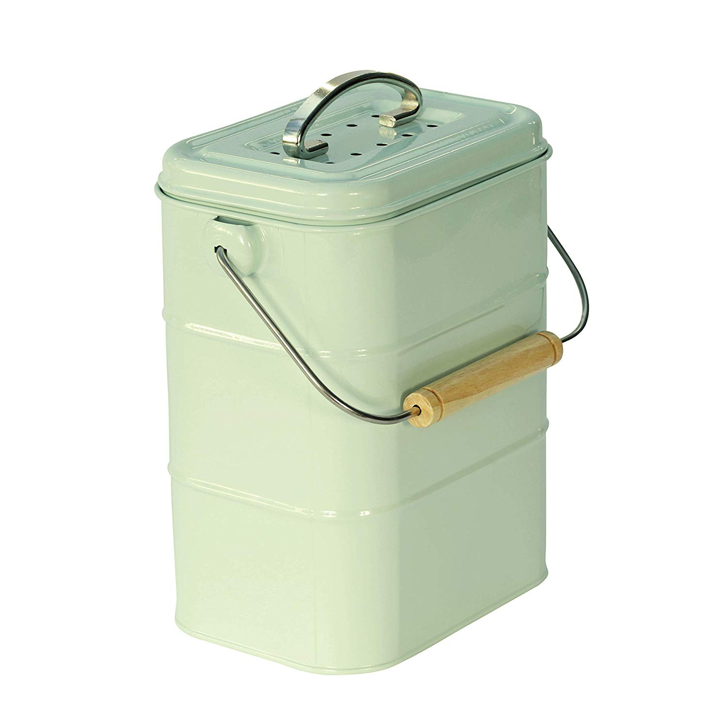 Nostalgia Vintage Blue Compost Caddy/Bin & 50x 6L Compostable Bags Nostalgia Vintage Blue Compost Caddy/Bin & 50x 6L Compostable Bags