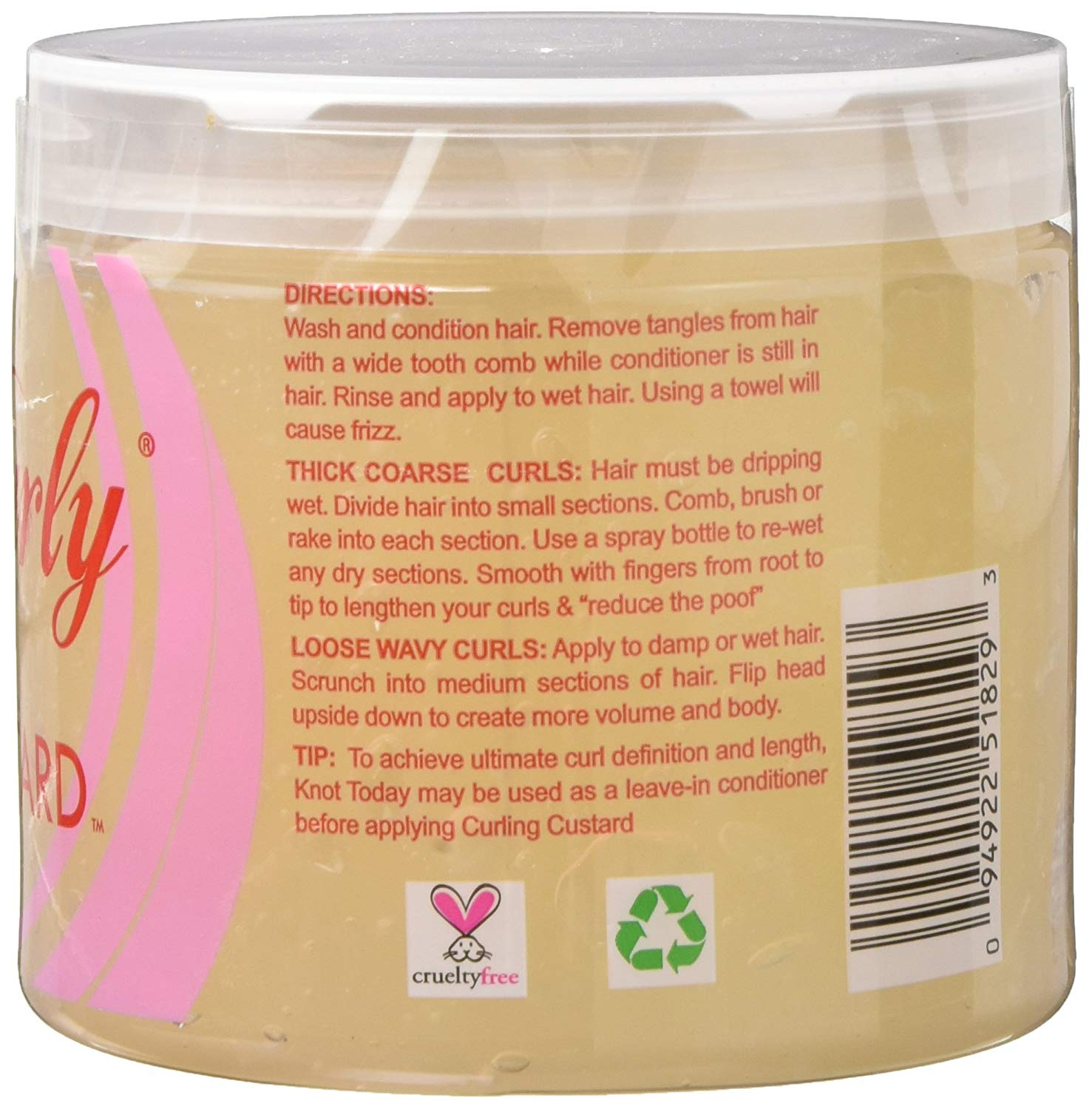Kinky Curly Original Curling Custard Natural Styling Gel 470ml By