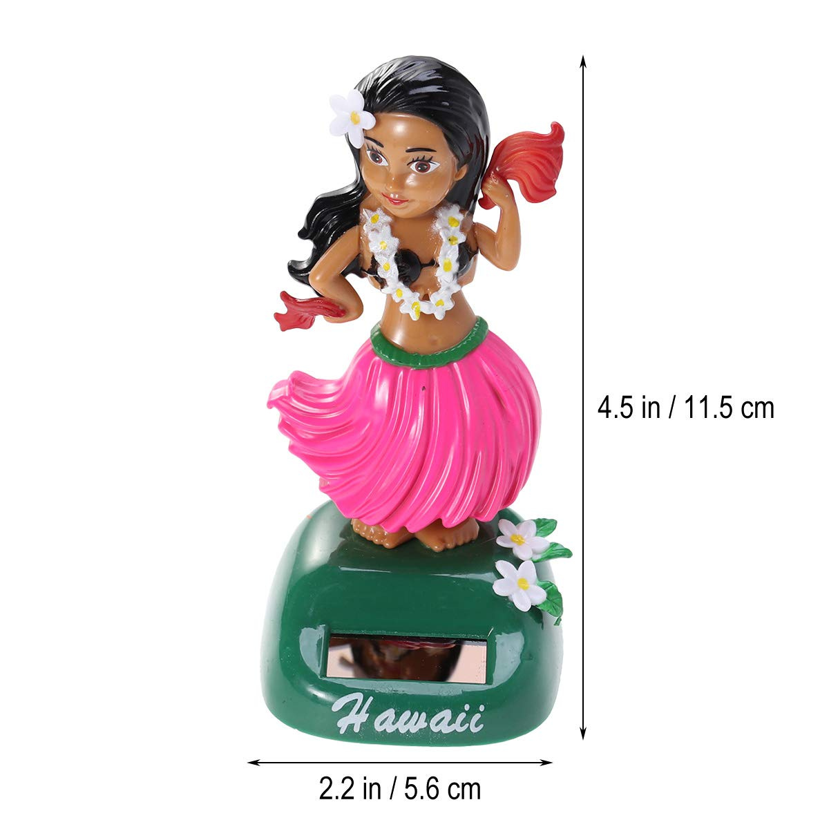 Solar Powered Dancing Hula Girl Hawaiian Luau Party-Bobble Head Doll