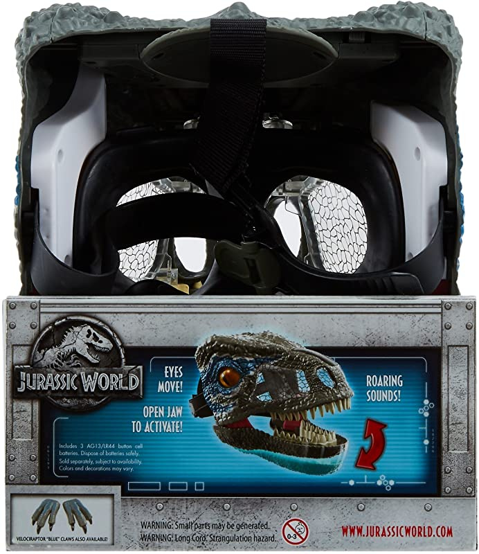 Toys Jurassic World Chomp N Roar Mask Velociraptor Blue Fallen Kingdom