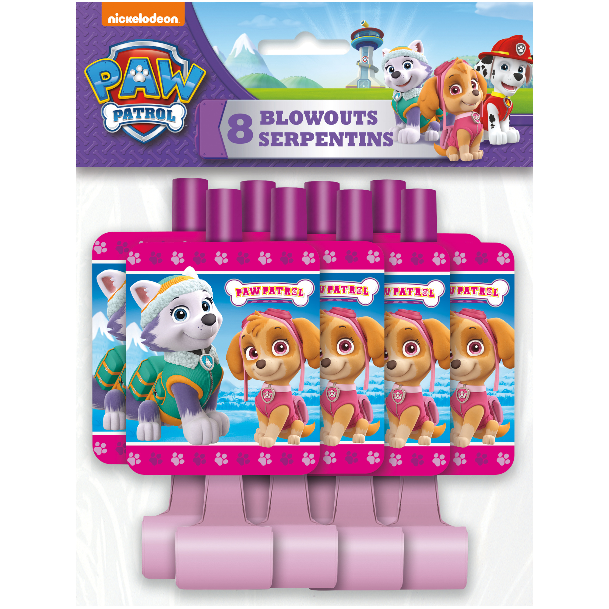 Unique Industries PAW Patrol Party Blowers 8ct Unique Industries PAW Patrol Party Blowers 8ct