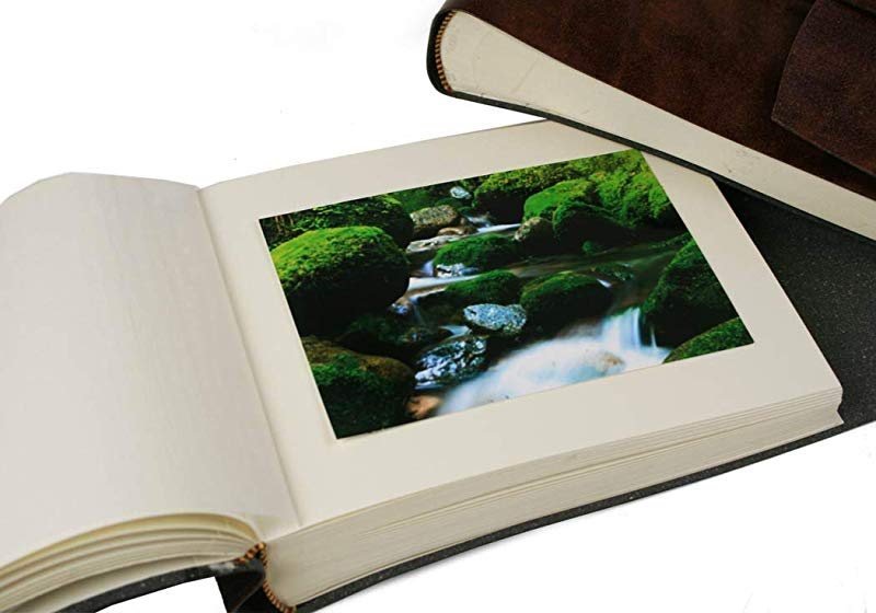 Handmade in Italy Large Etched LEATHERKIND Maya Recycled Leather Photo Album Handmade in Italy Large Etched LEATHERKIND Maya Recycled Leather Photo Album