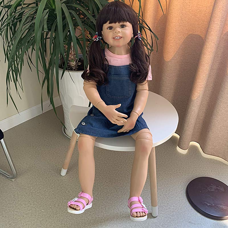 Zero Pam Big Girls Toddler Reborn Baby Dolls 100cm Realistic
