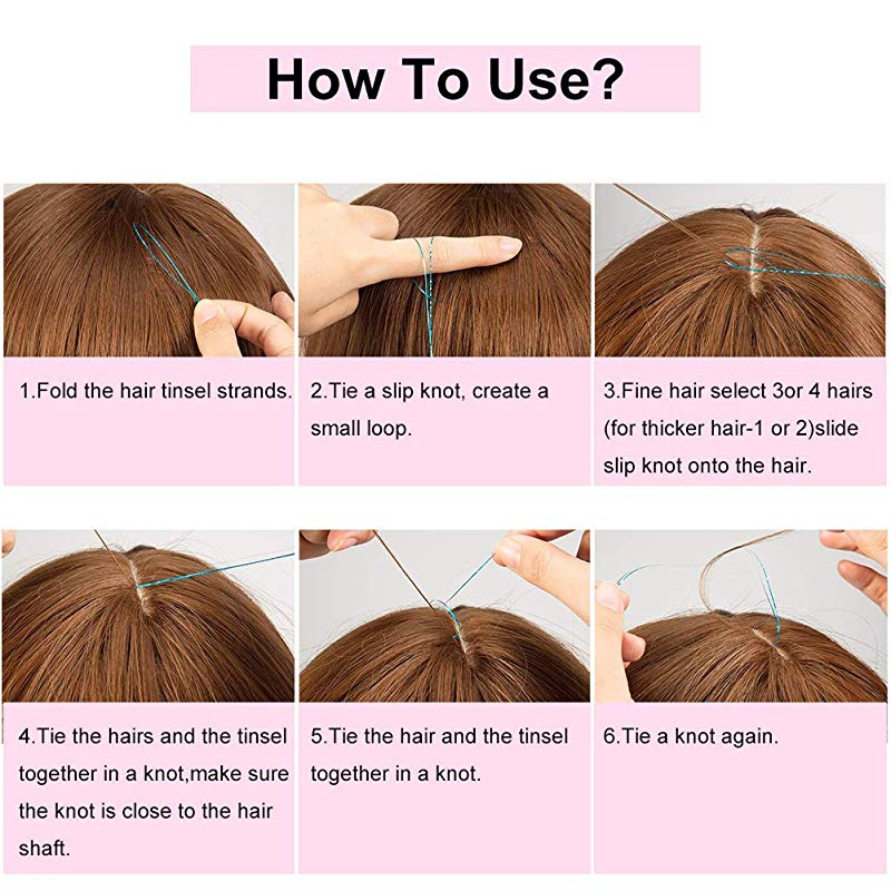 Hair Tinsel Hair Tinsel Strands Kit Tinsle Hair Extensions