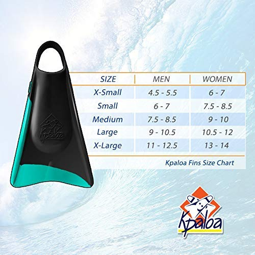 Training Fins Swimming Kpaloa Swim fins Pro Model UV Style Turquoise