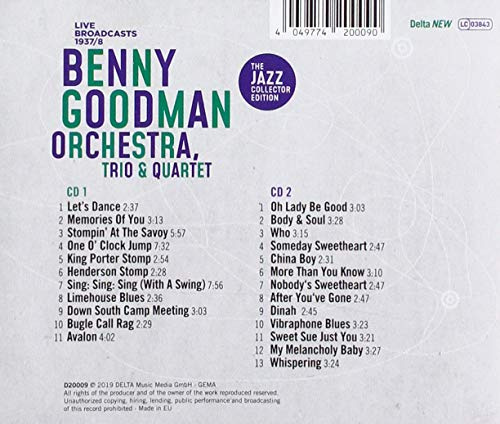Benny Goodman Orchestra Trio Quartet Goodman Benny Shop Online For Music In Japan