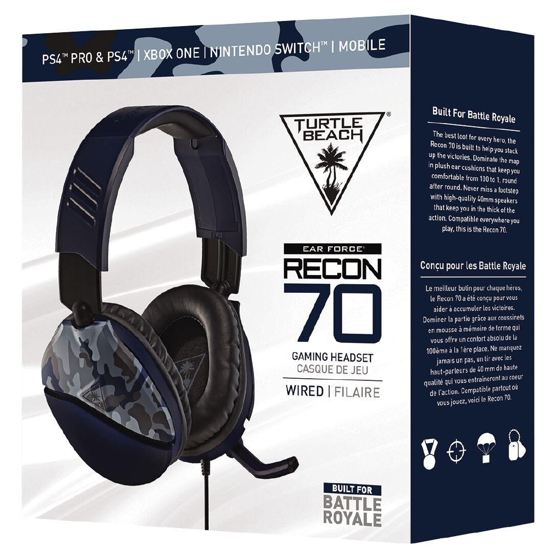 Turtle Beach Recon 70 Blue Camo Gaming 