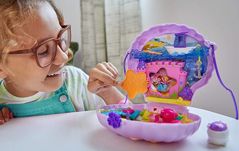 polly pocket wearable seashell purse