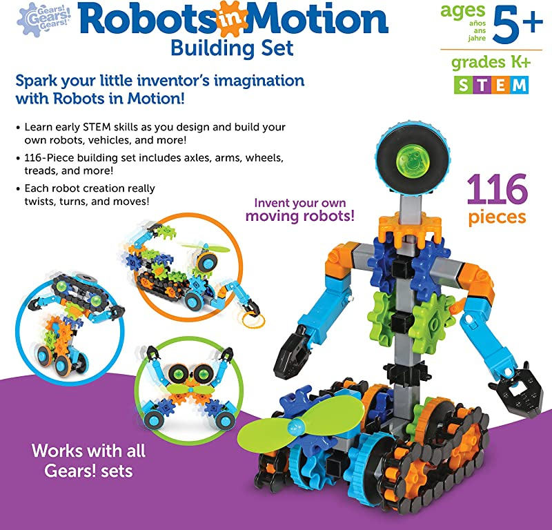 Learning Resources Gears Robots in Motion Robot Toy for Kids for sale online 