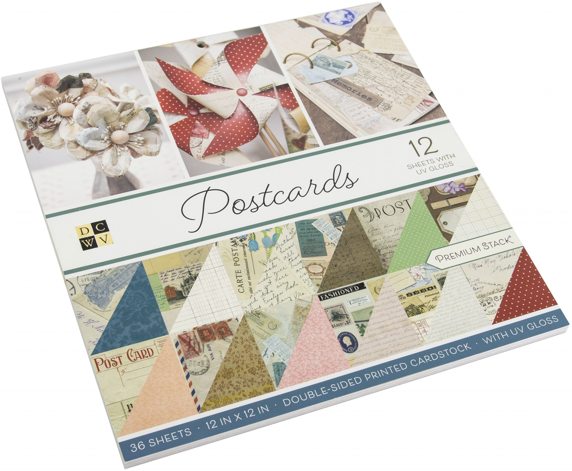 12 Designs//3 Each Cotton Fields DCWV Paper Stack 12X12 FLD
