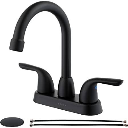 Soka 2 Handle Bathroom Faucet Gold 10cm Sink Centerset With Lift Rod Drain Stopper And Supply Hoses Rv 3 Holes Brushed By - Rv Bathroom Sink Faucet Black Soka 2 Handle Bathroom Faucet Gold 10cm Sink Centerset With Lift Rod Drain Stopper And Supply Hoses Rv 3 Holes Brushed By - Rv Bathroom Sink Faucet Black